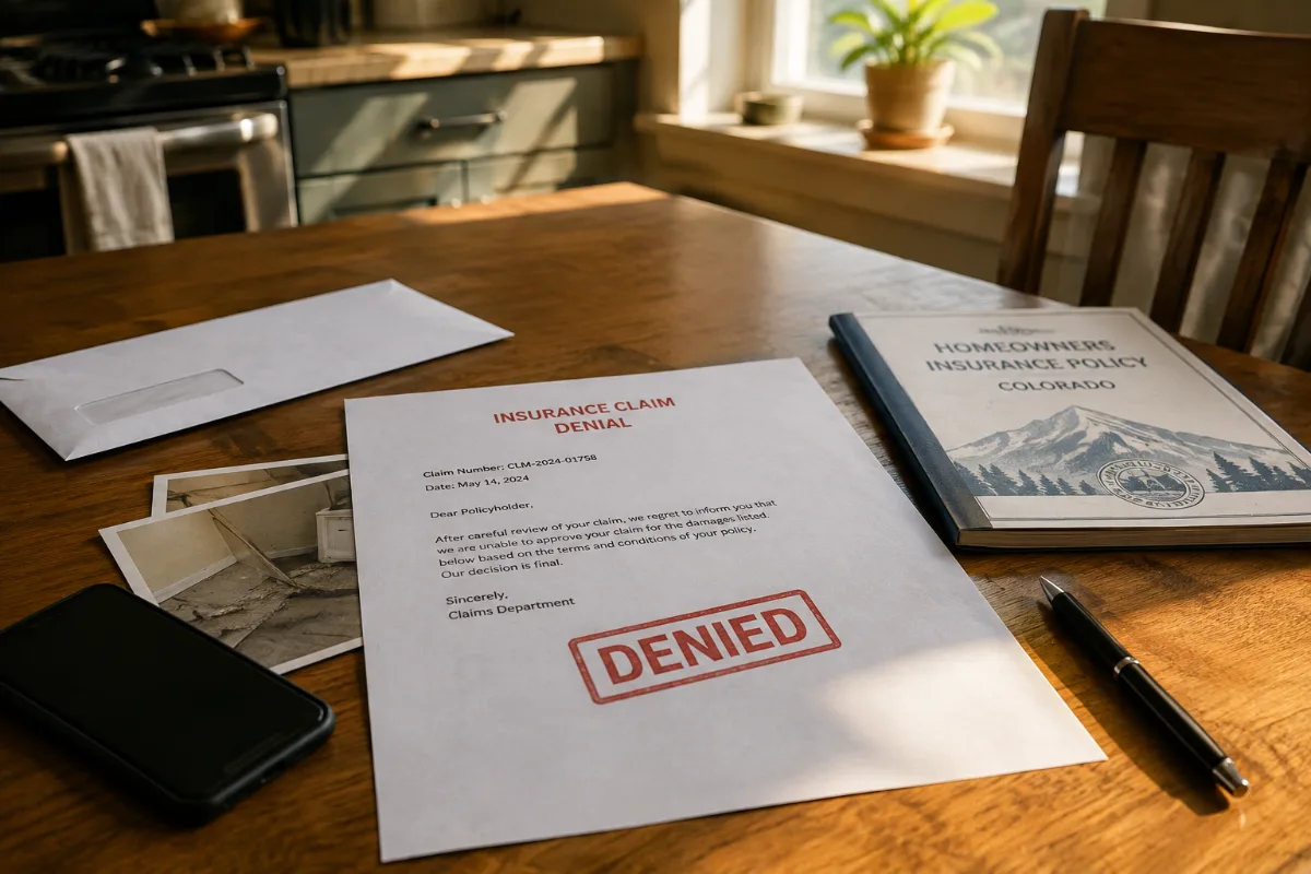 Colorado Insurance Claim Delayed, Denied, or Underpaid: What Should You Do?
