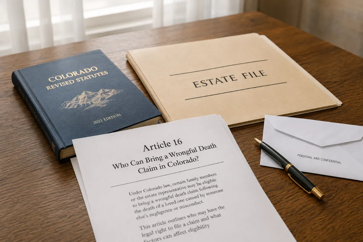 Who Can Bring a Wrongful Death Claim in Colorado?
