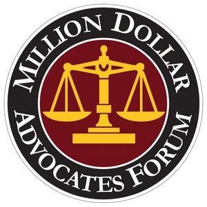 Million Dollar Advocates Forum badge
