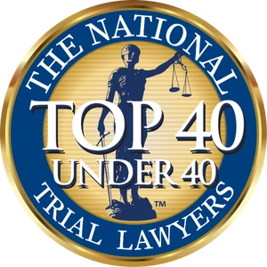 The National Trial Lawyers Top 40 Under 40 badge