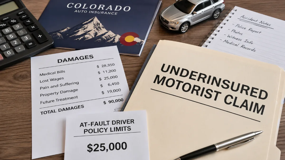Colorado UM/UIM Claims: What Happens When the At-Fault Driver Has No Insurance or Not Enough?